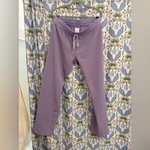 Figs Lavender Drawstring Straight Leg